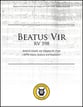 Beatus Vir SATB Vocal Score cover